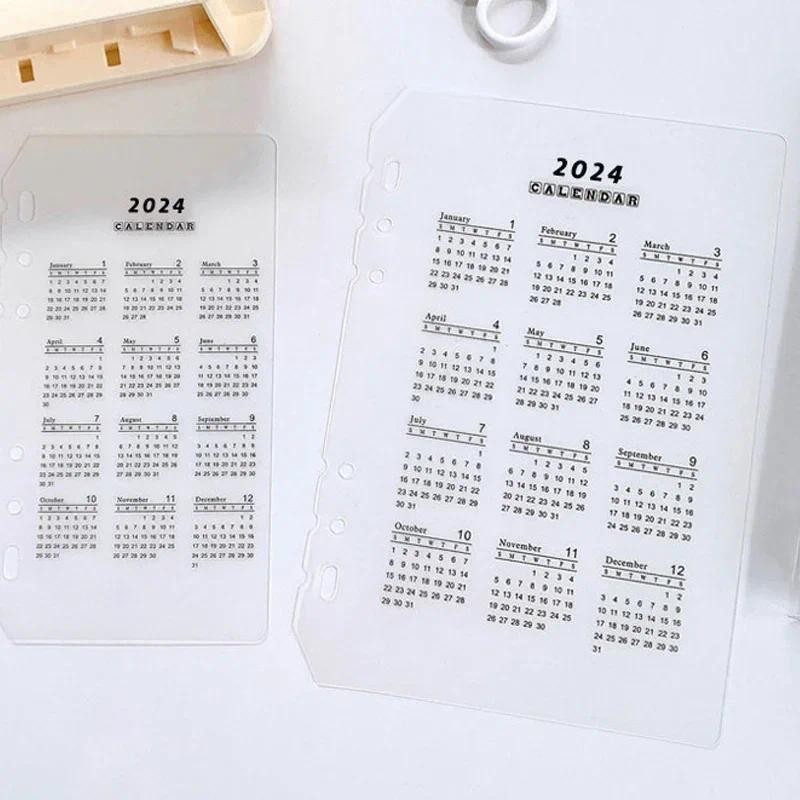 

Fromthenon Loose-leaf Notebook 2024 Calendar Loose-leaf 6 Hole A5 A6 Notebook Journal Planner Divider 2025 Calendar