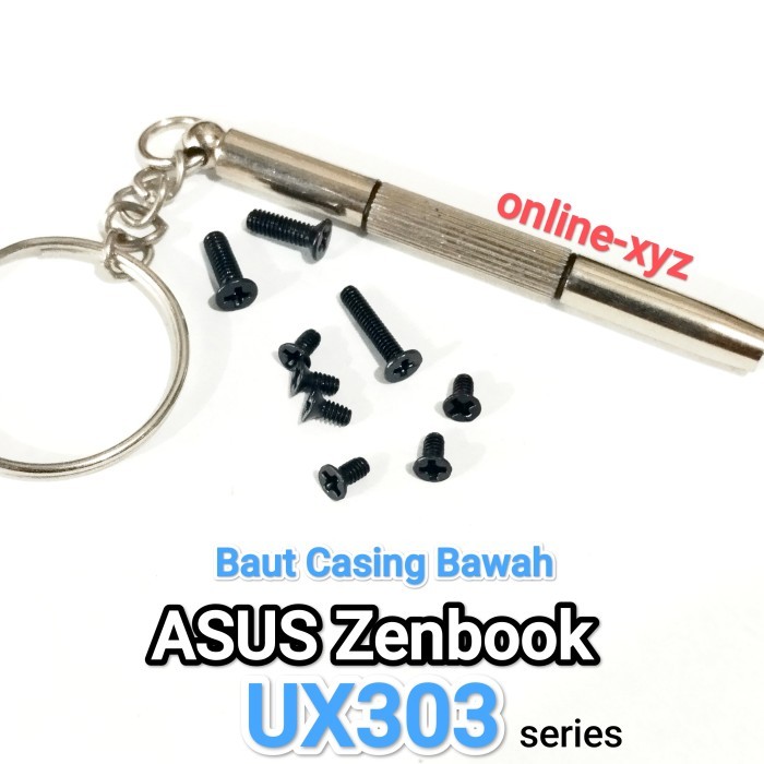 baut mur sekrup Casing ASUS Zenbook UX303 UX303L UX303LA UX303LN UX303LB UX303UB UX303UA X303UN