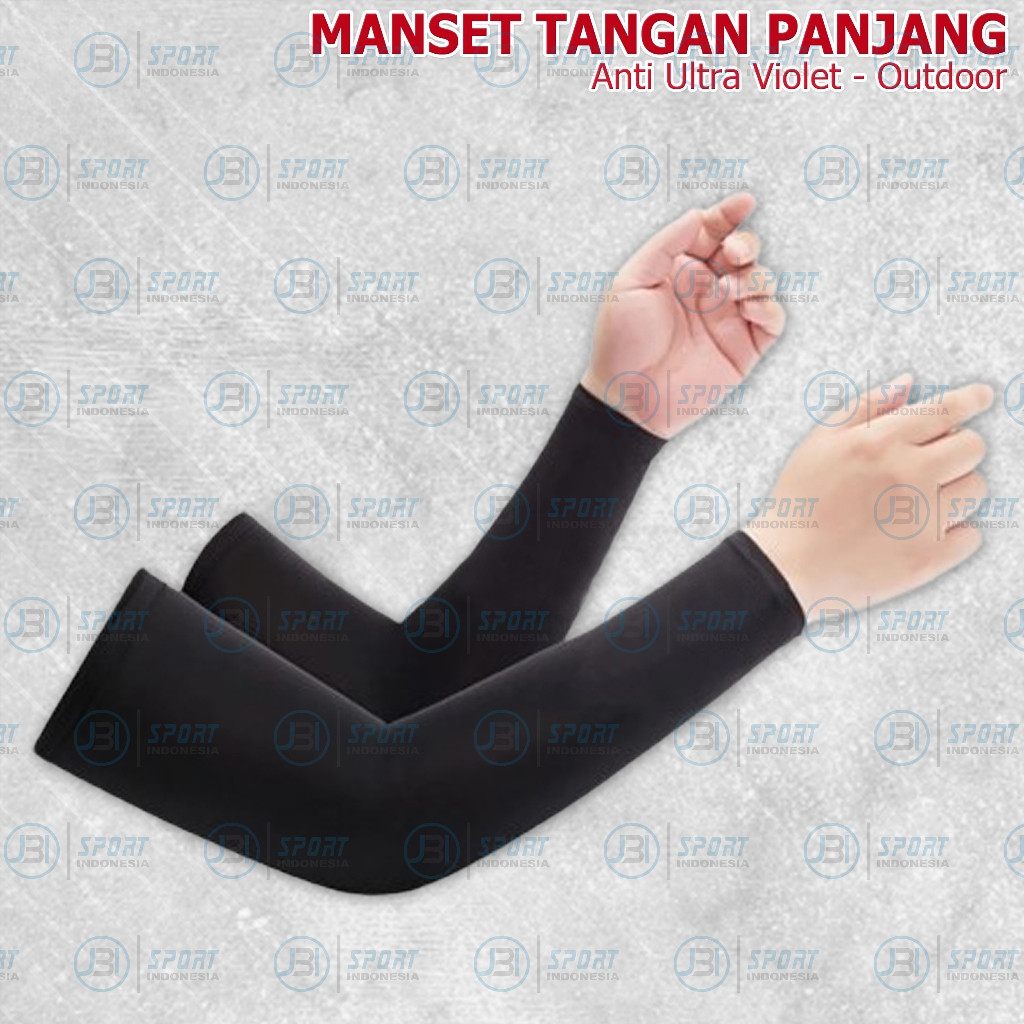 Handsock Deker Manset Lengan Tangan Pria Wanita Panjang Polos Tebal Voli futsal running badminton JB