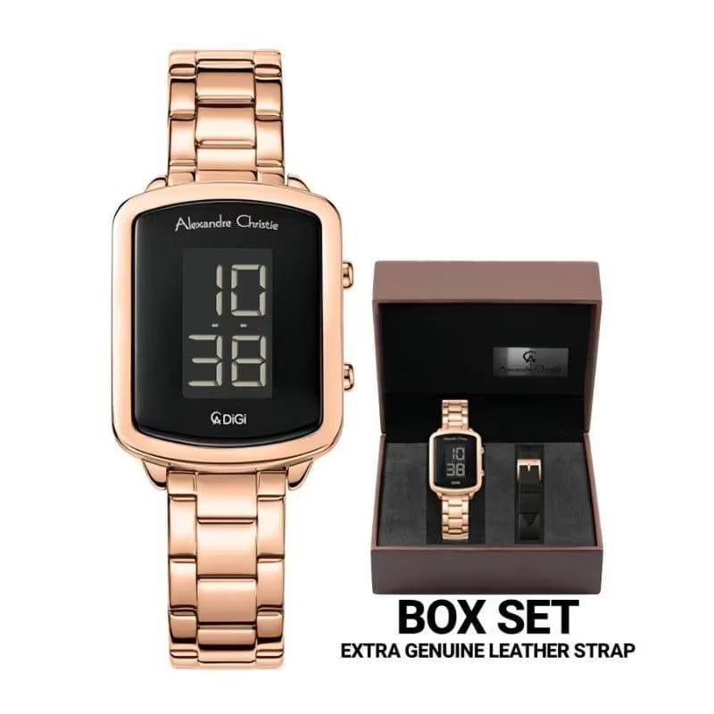 Jam Tangan Wanita Alexandre Christie Digi AC 9495 original