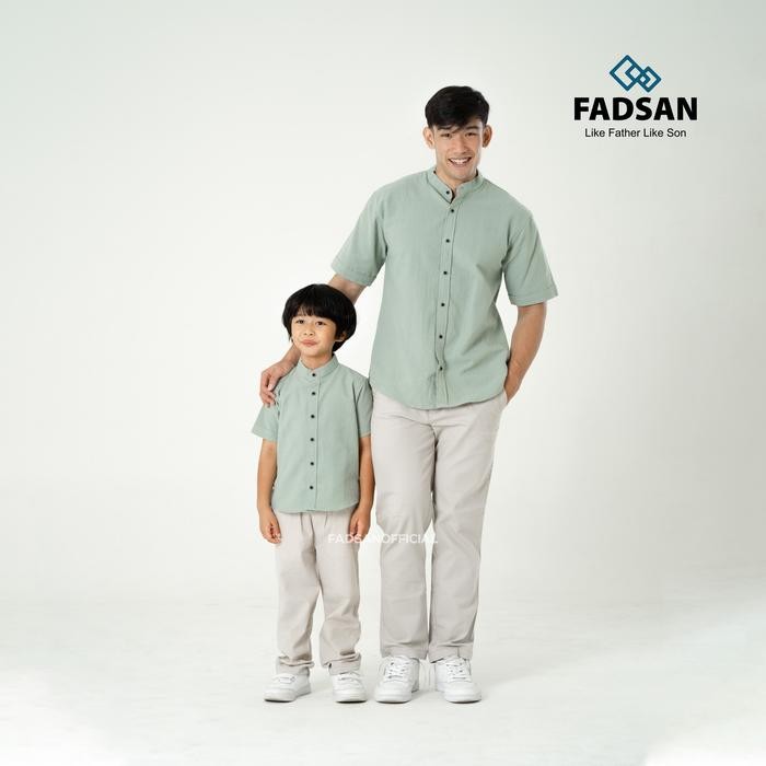 "R.V.Shop" - SALE FADSAN Tufy Series - Baju Koko Couple Ayah dan Anak - Modern untuk Lebaran - Kemej