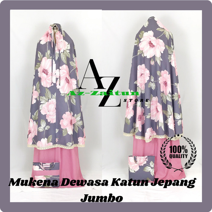 Mukena Dewasa Terlaris Katun Jepang  Jumbo /MUKENA DEWASA KATUN - KTN01