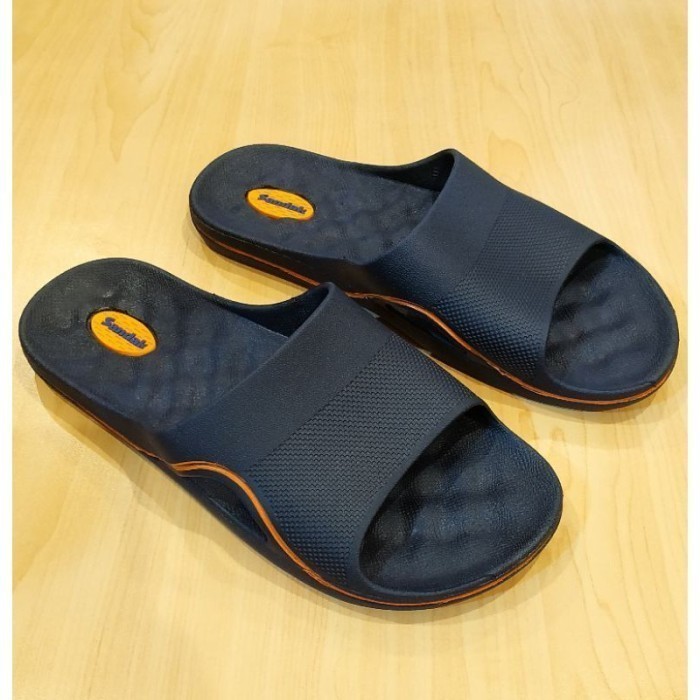 [[New Collection]] sandal karet pria bata 872-6004 - Hitam, 38