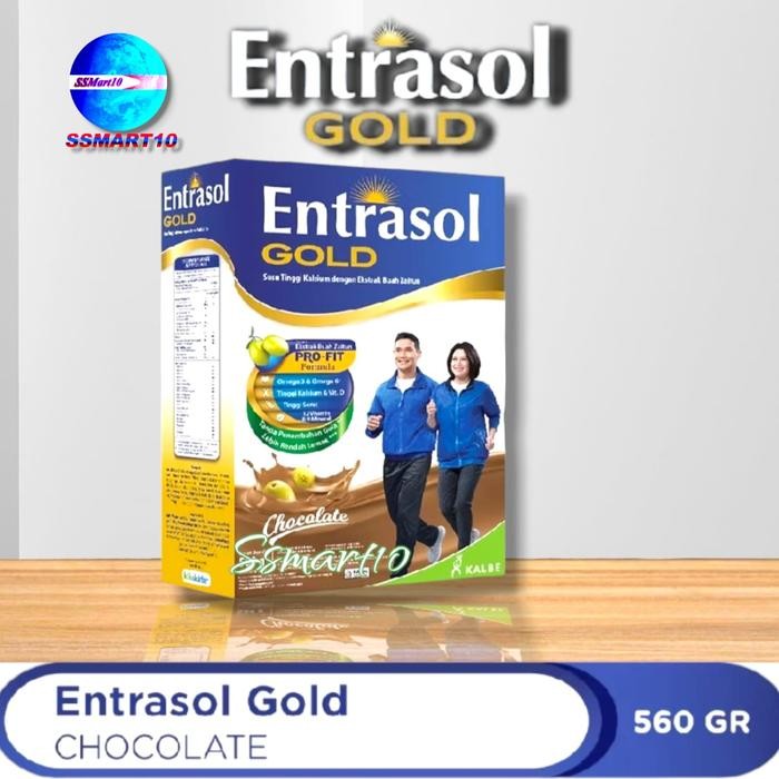 

Susu Entrasol Gold Chocolate Box 560gr Susu Bubuk - Chocolate