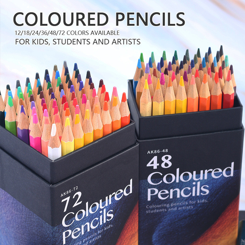 

12/18/24/36/48/72 Colors Oily Colored Pencils Set Wood Professional Artist Painting Drawing Sketch Art Design Student Supplies
