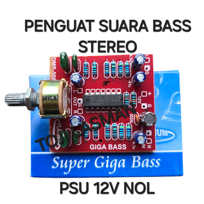 BSM KIT PCB MODUL PREAMP PENGUAT SUARA BASS TREBLE VOKAL GIGABASS TURBOBASS GALAXI GALAXY  I II III 