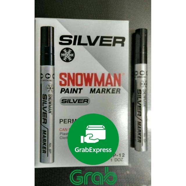 

Promo / Spidol silver spidol perak paint marker snowman atk murah