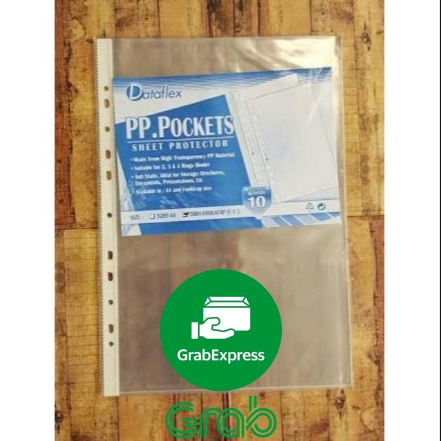 

[guinatk] / PP pocket Folio / sheet protector / map plastik kantong 200 lbr harga promo