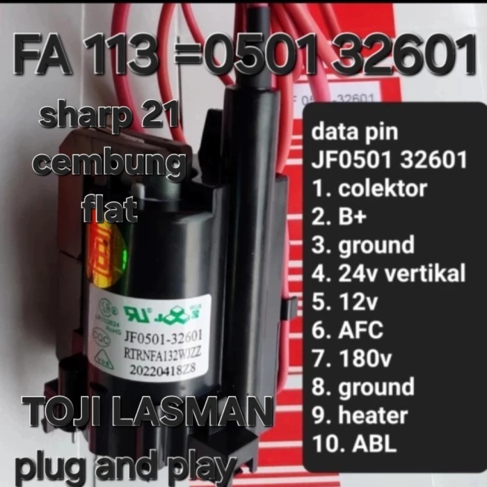 BSM JF0501 32601 ( F FA 0229 0102 0147 094 F0229 F0102 FA 094 FA094 061 TV