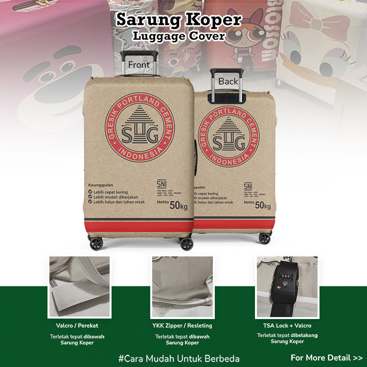 Sarung Koper Karung Semen Gresik SIG - Luggage Cover