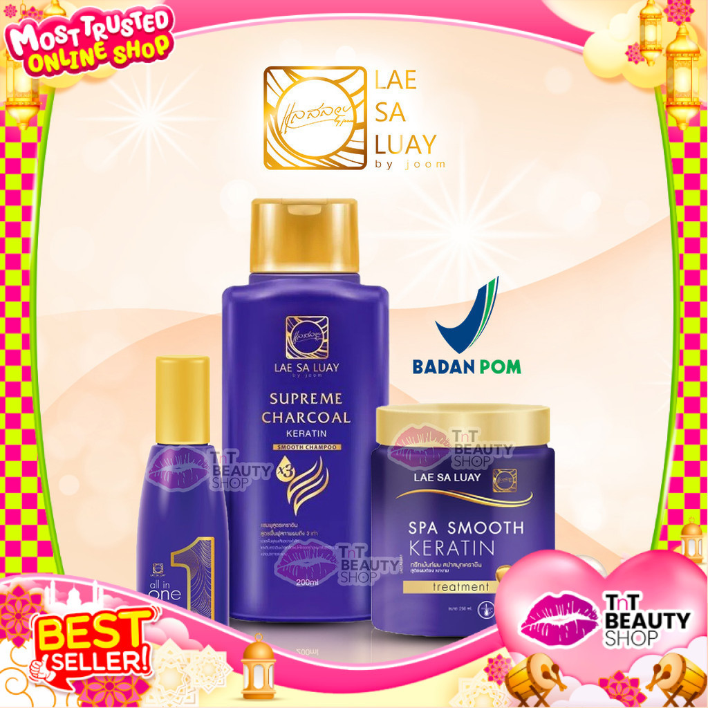 [BPOM] Lae Sa Luay Super Smooth Hair Spa Smooth Keratin / Masker Rambut / Creambath / Treatment | Tn