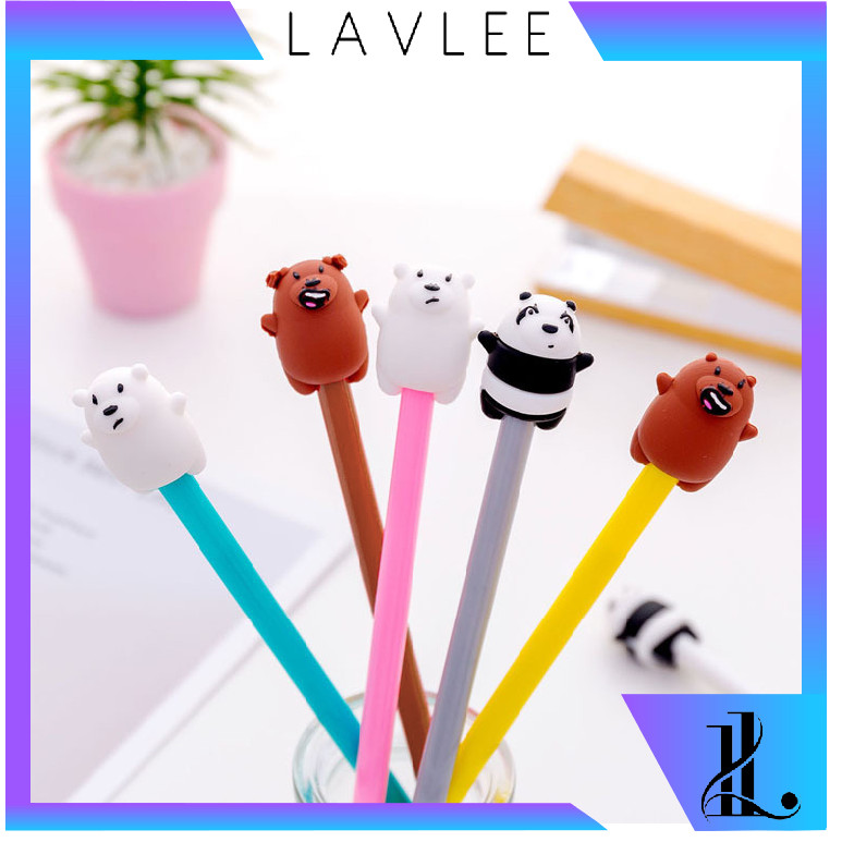 

Lavlee - S5611 Pena Motif Karakter Beruang Lucu / Pena Pulpen Gel Karakter Bare Bear / Stationary / Alat Tulis Sekolah Kantor ATK