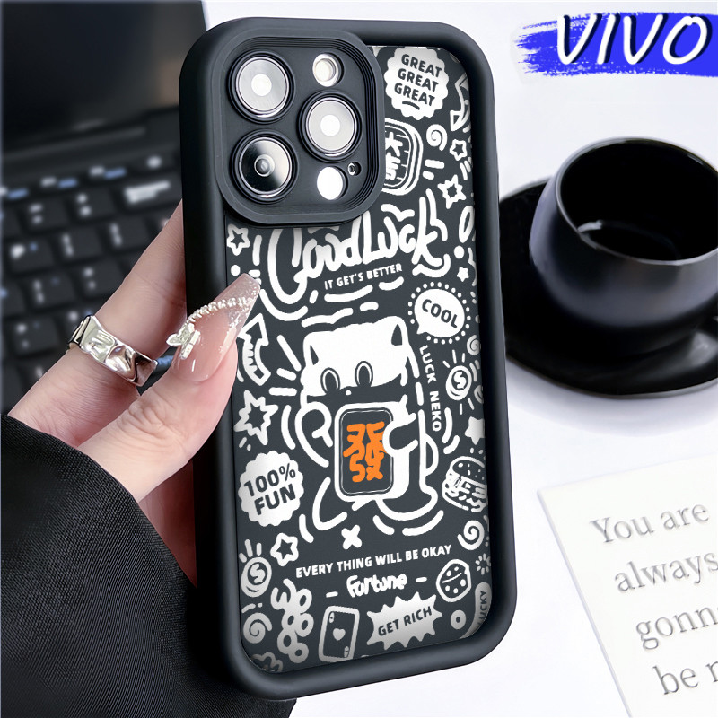 Original Graffiti Silicone SoftCase VIVO Y17s Y12s Y03 Y15s Y21 Y20 Y18 Y28 Y16 Y22 Y02 Y17 Soft Pol