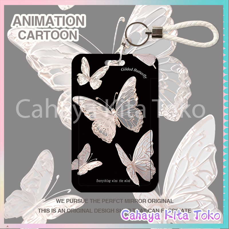 

ID CARD HOLDER/SARUNG KARTU/pesanan Hadiah Khusus/SUPPORT HARGA GROSIR/Kupu-kupu dengan empat warna dasar yang bersinar saat terbang