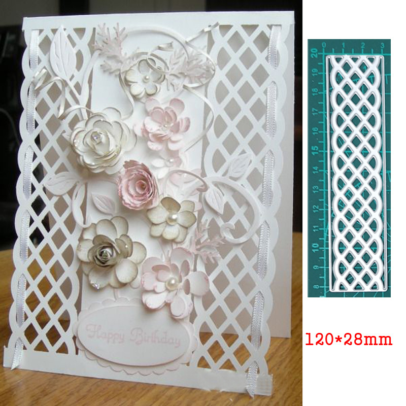 

metal cutting die stripe grid border craft frame die template for diy Scrapbooking emboss paper card making die mould stencil