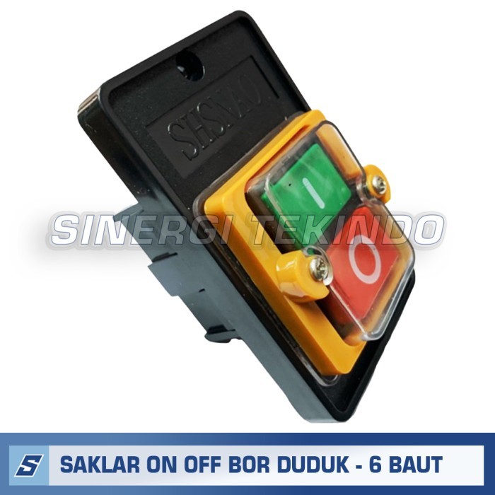 Saklar On Off Switch 6 Baut Sparepart Bor Duduk Gerinda Duduk Waterproof