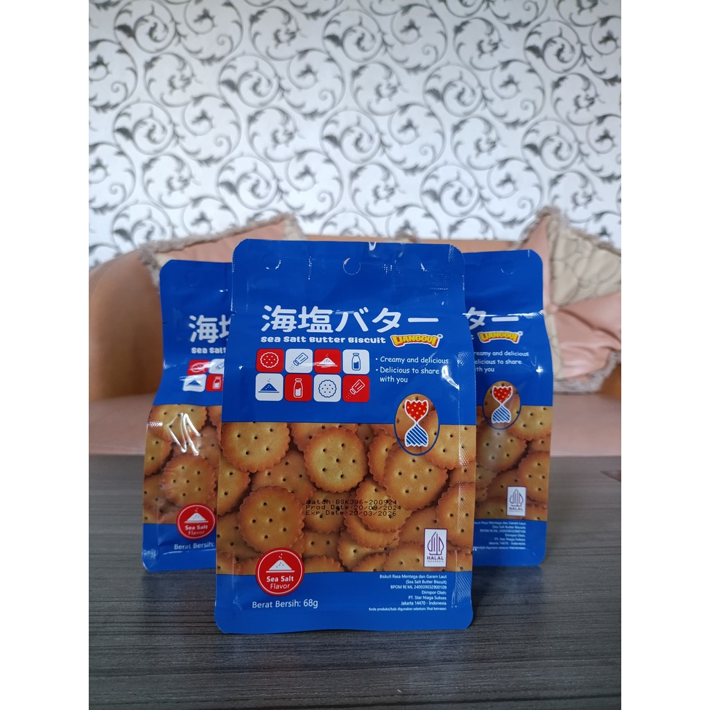 

Lianggui Sea Salt Butter Berat Bersih 68g / Pack - SLEEPWELL