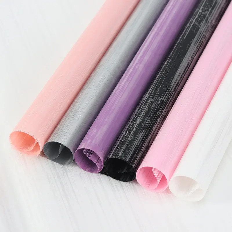 

Isi 20 LEMBAR Cellophane Kertas Buket Bunga Stripe Flower Wrapping Paper Bouquet KB110 SS22