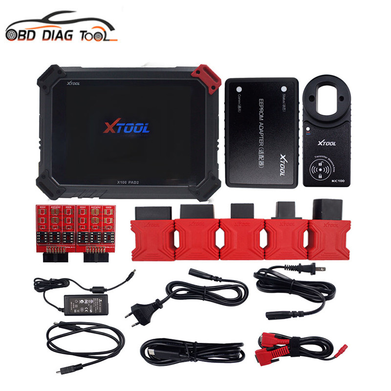 Auto Key Programmer XTOOL X100 PAD2 Pro With KC100 EEPROM DPF EPB EPS Odometer Oil TPMS X100 WIFI OB