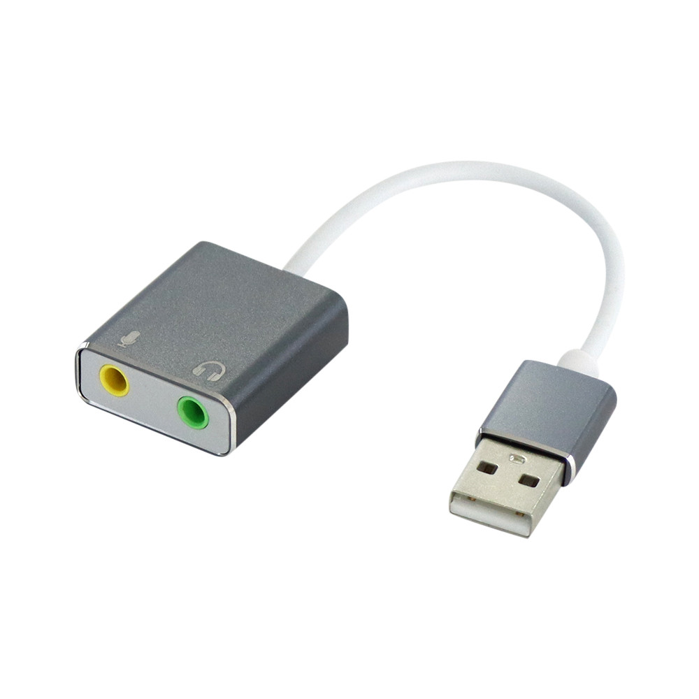 7.1 External USB Type C Sound Card Jack 3.5mm USB Audio Adapter Earphone Micphone Sound Card for Mac