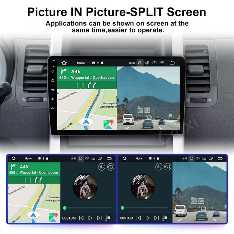 Dual Kipas 8+128G IPS Screen Head Unit 7/9/10 Inch Car Android 14 Navigasi Untuk TOYOTA Daihatsu Mit