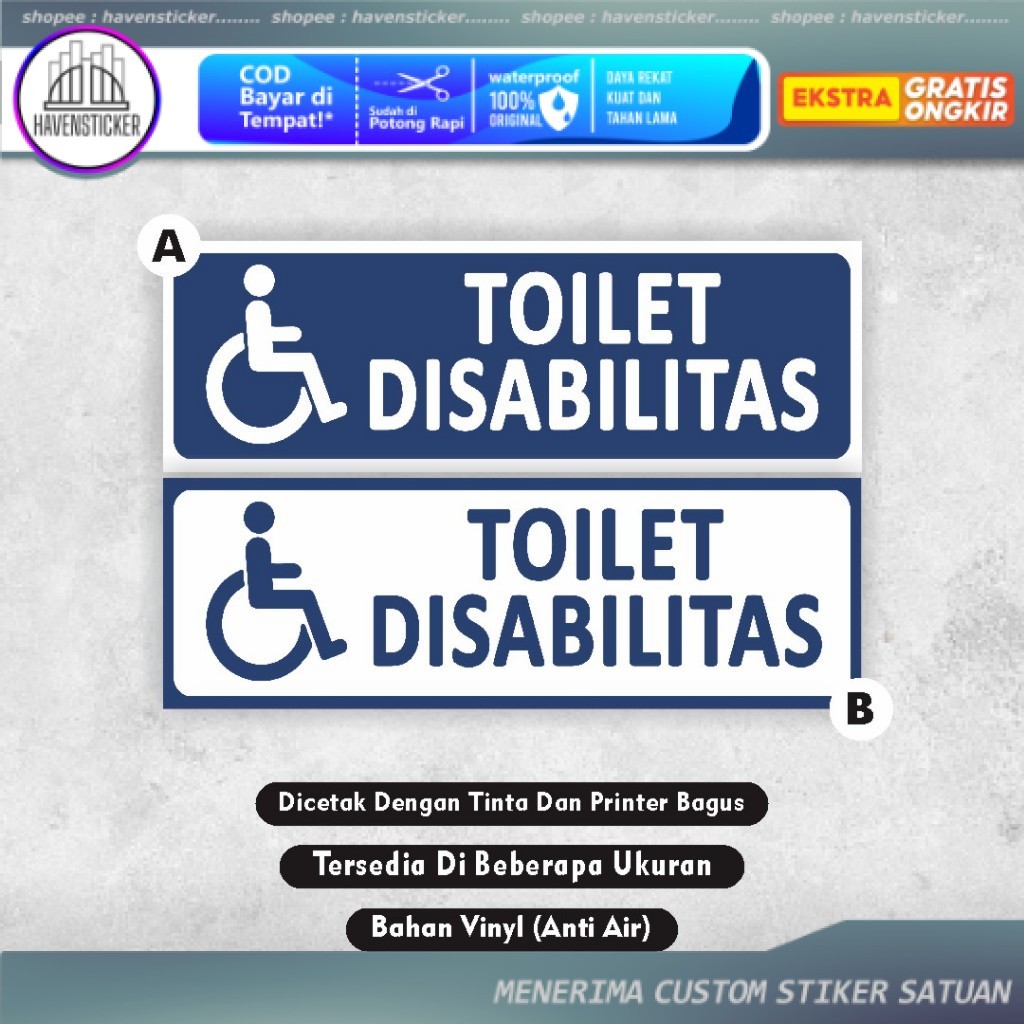 

Stiker Toilet Disabilitas - Stiker Toilet Orang Berkebutuhan Khusus