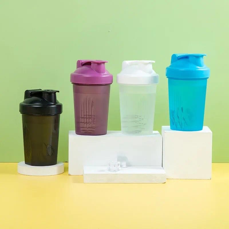 Sport Shaker Bottle 400ML Whey Protein Powder Mixing Bottle Sport Fitness Gym Shaker Outdoor Portabl