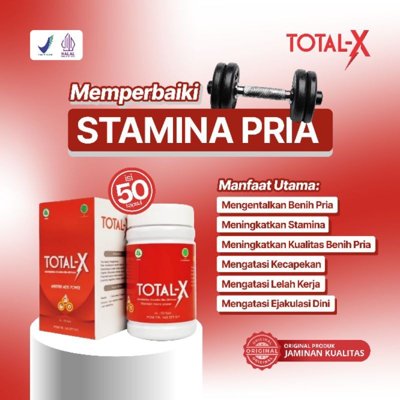 Total X Naturafit 50 Kapsul Menjaga Stamina  Gak Gampang Capek Ampuh Original