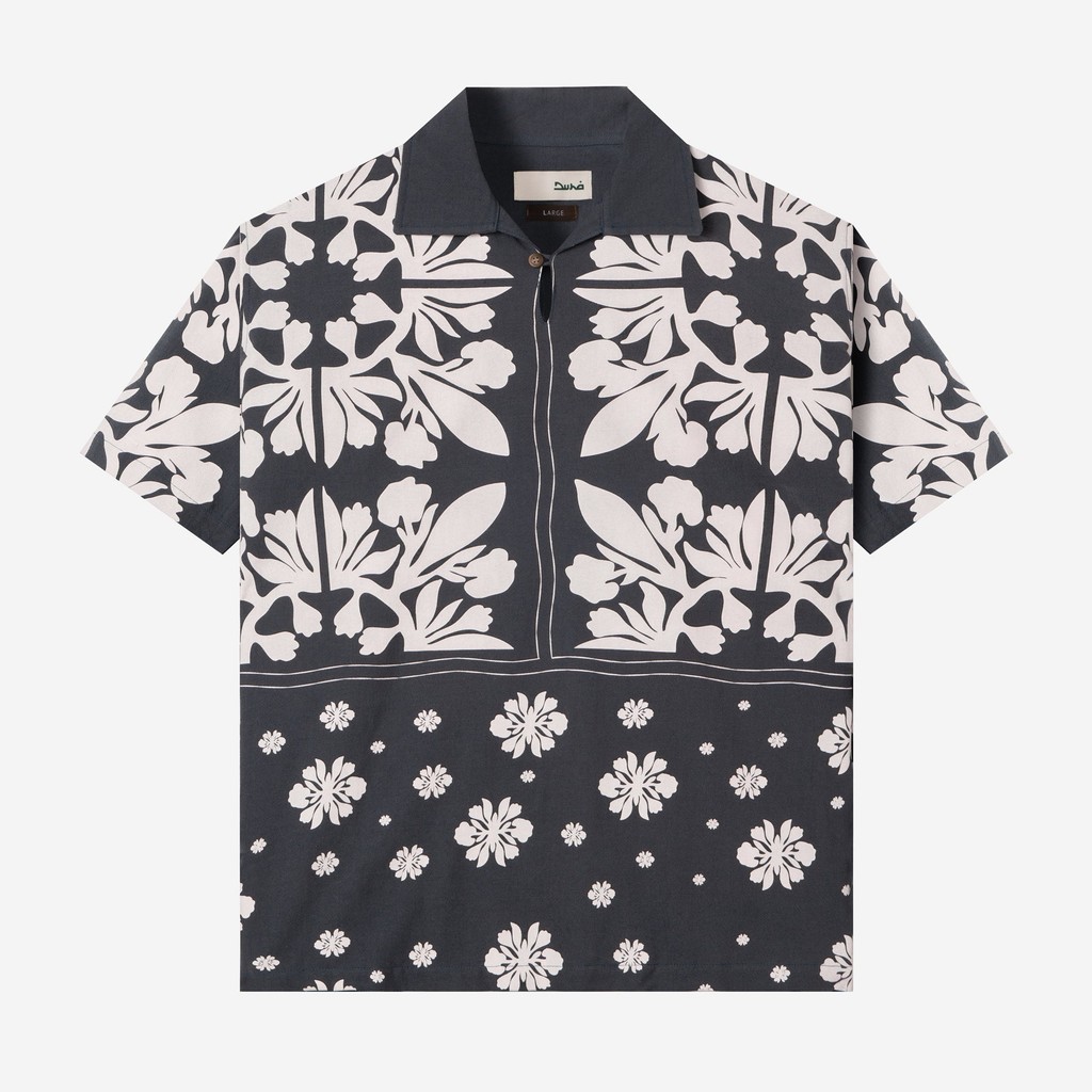 DUHA Baju Koko Lengan Pendek - Aydeen - Navy