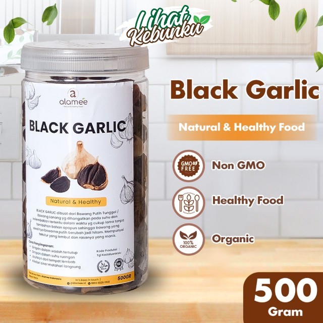 

ALAMEE Black Garlic Bawang Hitam Tunggal Lanang Herbal Alami Natural 500gr LIHAT KEBUNKU