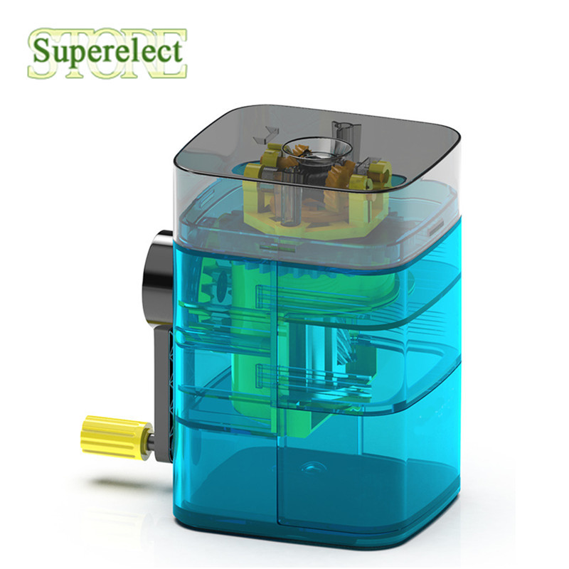

Claw Knife Pencil Sharpener Hand-cranked Sharpeners Office Home School Supplies Cute Kawaii Stationery Transparent Design