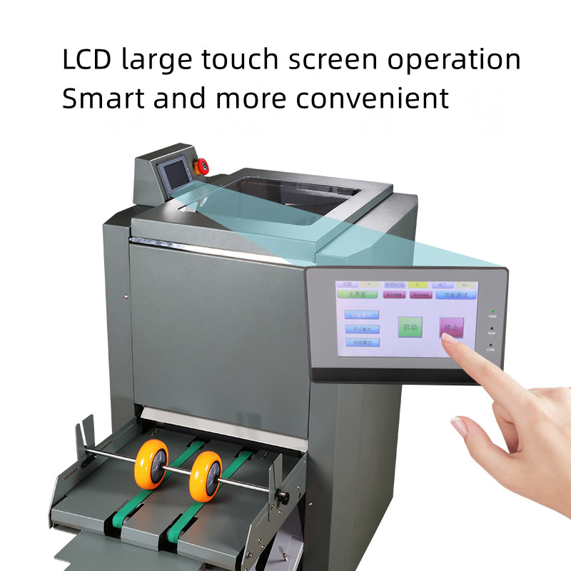 

MT-2 Touch Screen Stitching Folding machine saddle stitching stapler wire booklet double-headed wire stapler