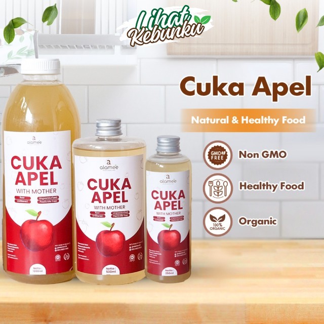 

ALAMEE Cuka Apel Original With Mother Organik Apple Cider Vinegar Vinega Sari Buah LIHAT KEBUNKU
