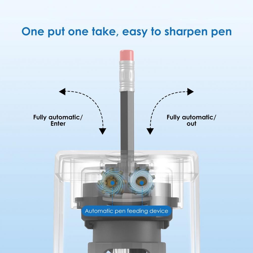 

Auto-eject Pencil Sharpener Auto-stop Pencil Sharpener Usb Rechargeable Electric Pencil Sharpener with Auto-stop for Artists