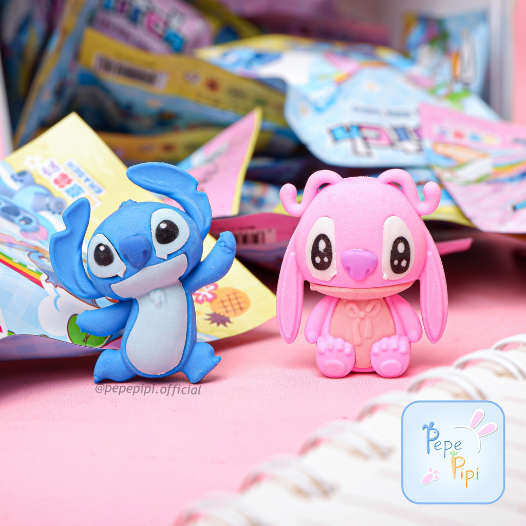 

Penghapus Misteri Bag ER-1604 Stitch V2 Pastel Eraser Setip Stip Karet Karakter Kartun Anak