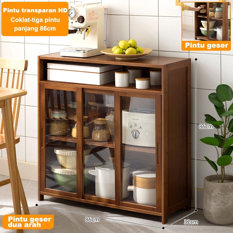 WY Rak Dapur Lemari dapur Rak Oven Microwave Rak dapur ikea Lemari kabinet dapur Rak Dapur Serbaa Ca