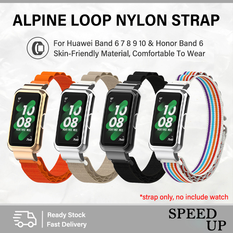 Nylon Strap Huawei Band 6 7 8 9 10/Honor Band 6 Soft Integrated Wristband