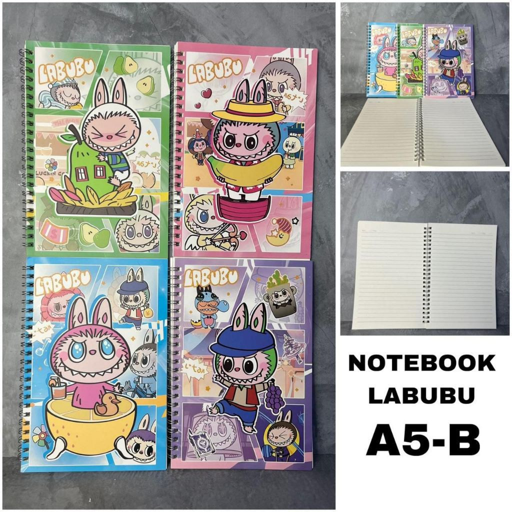 

(CCK STORE) Notebook LABUBU A5B / Buku Labubu Buku Tulis Spiral Labubu Lucu Unik Murah Buku Notebook Labubu Lisa Series / NOTEBOOK MINI EDISI LABUBU / BUKU CATATAN LABUBU / BUKU TULIS RING / LABUBU