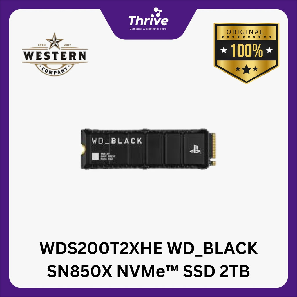 WDS200T2XHE WD_BLACK SN850X NVMe™ SSD 2TB