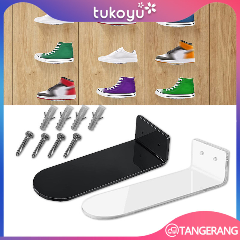 Tatakan Sepatu Bracket Display Sandal Sepatu Tempel Dinding Rak Tempel Dinding Rak Sepatu Melayang R
