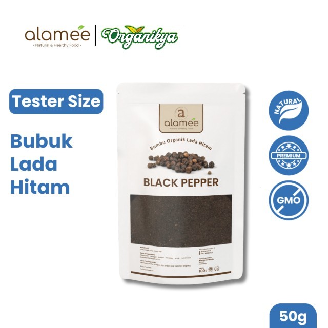 

ALAMEE Blackpepper Powder Lada Hitam Bubuk Black Pepper Bumbu Dapur Instan 50g organikya