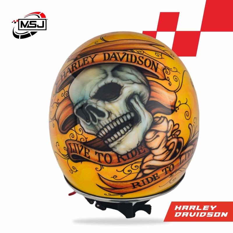 Helm Custom | Vintage Style | Skul | Harley Davidson
