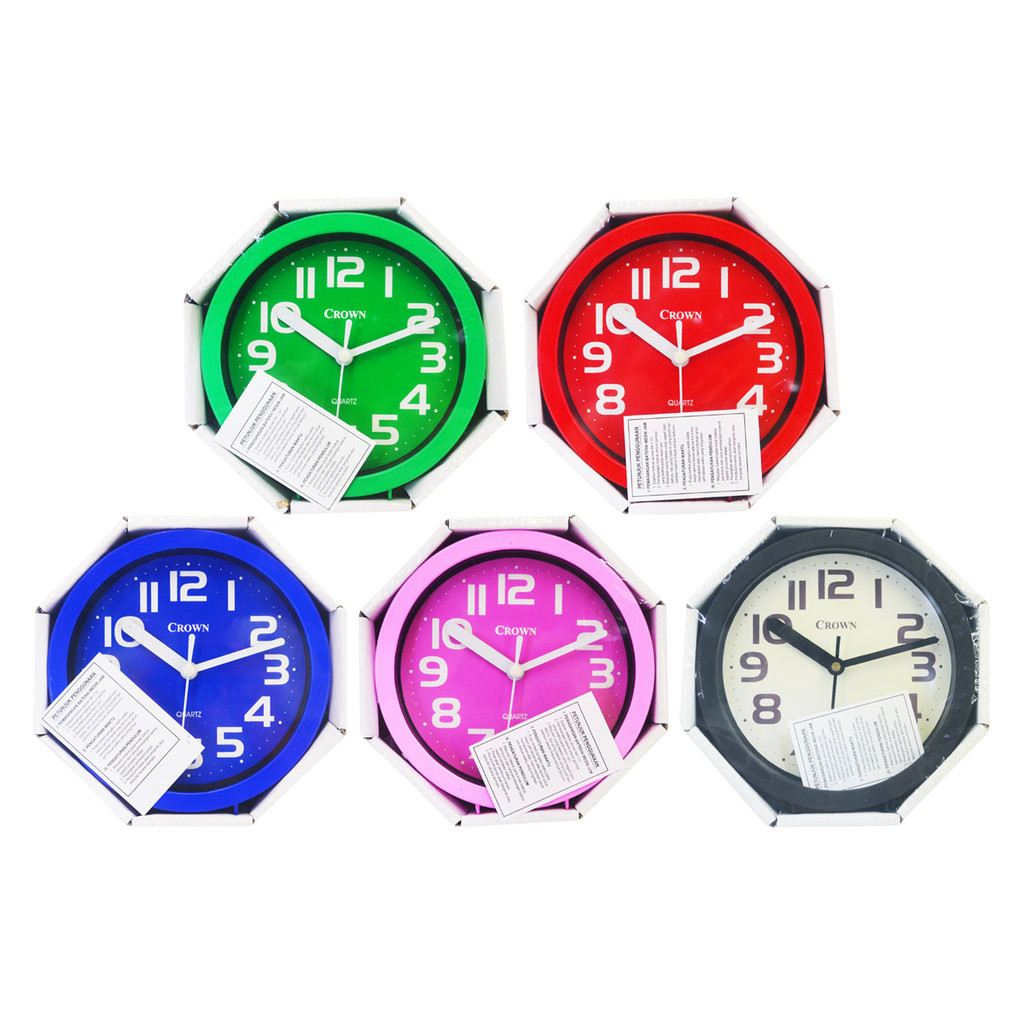 Jam Dinding Crown 017 Jam Dinding Mini Polos Diameter 15cm