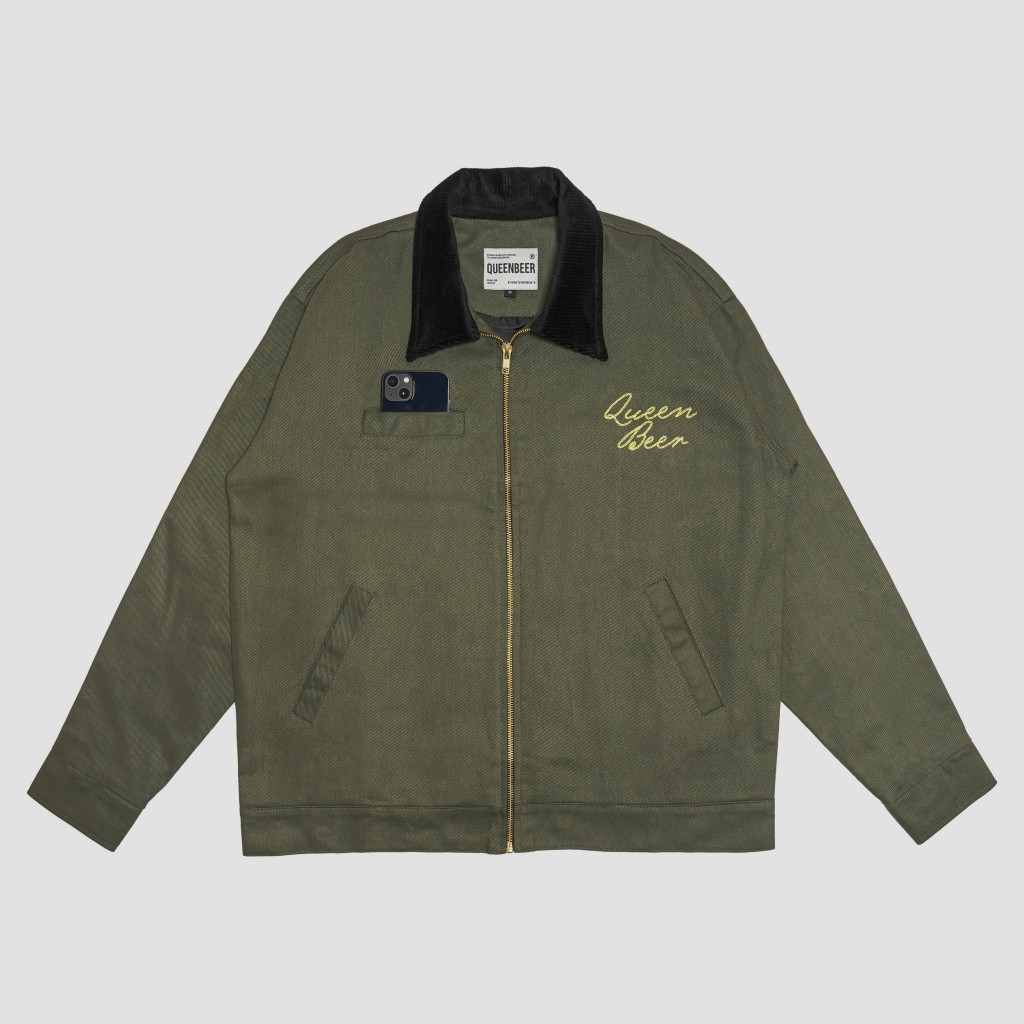 PROMO Queenbeer - Canvas Work Jacket Nicole Green