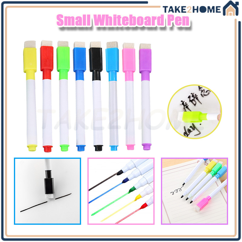 

Small Whiteboard Pen/Spidol Warna Whiteboard dengan Penghapus/Spidol Papan Tulis White Board Dengan Penghapus