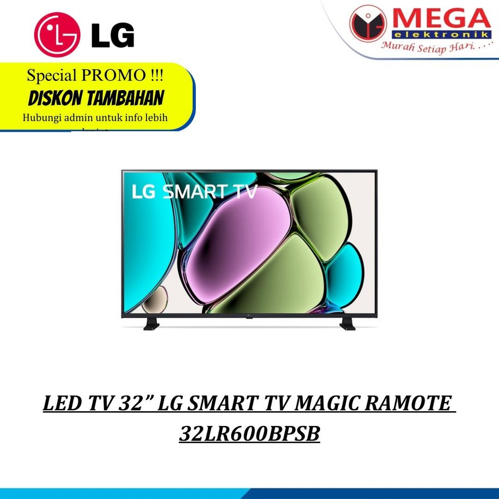 LED TV 32" LG SMART TV MAGIC REMOTE 32LR600BPSB