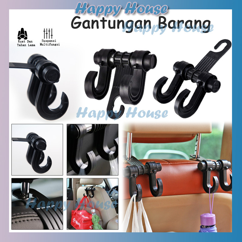 Gantungan Cantolan Pengait Hook Jok Mobil Aksesoris Otomotif Serbaguna Praktis