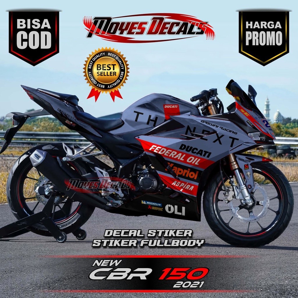 Decal CBR New 150 2021 decal stiker honda cbr150 New 2021 racing stiker motor cbr150 new 2021 stiker