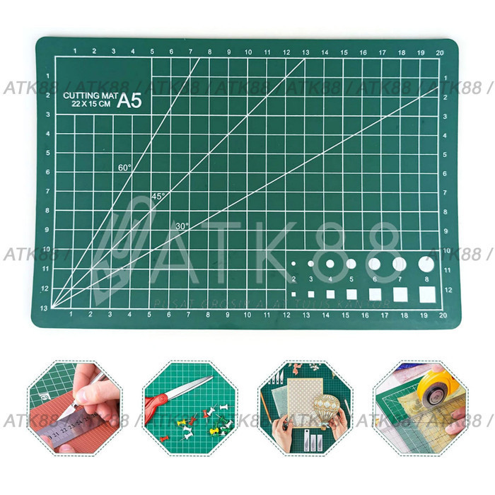 

Alas Potong Work Cutting Mat Pad Anti Slip A5 22 x 15 cm - ATK88