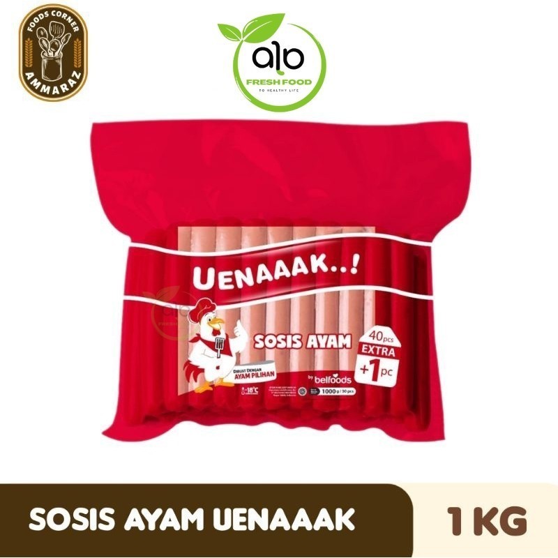 

Sosis Ayam Belfoods Uenaaak 1Kg - BEST Fresh Food